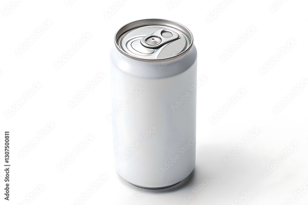 Empty White Aluminum Soda Can Mockup Empty White Aluminum Soda Can Mockup