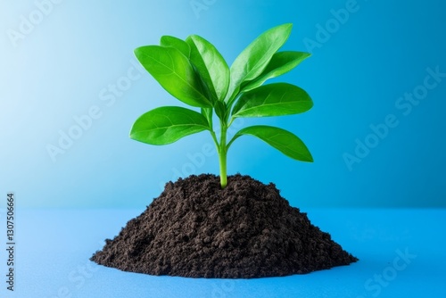 Wallpaper Mural A visual comparison of poor soil and nutrient-rich soil using simple, modern graphic elements Torontodigital.ca