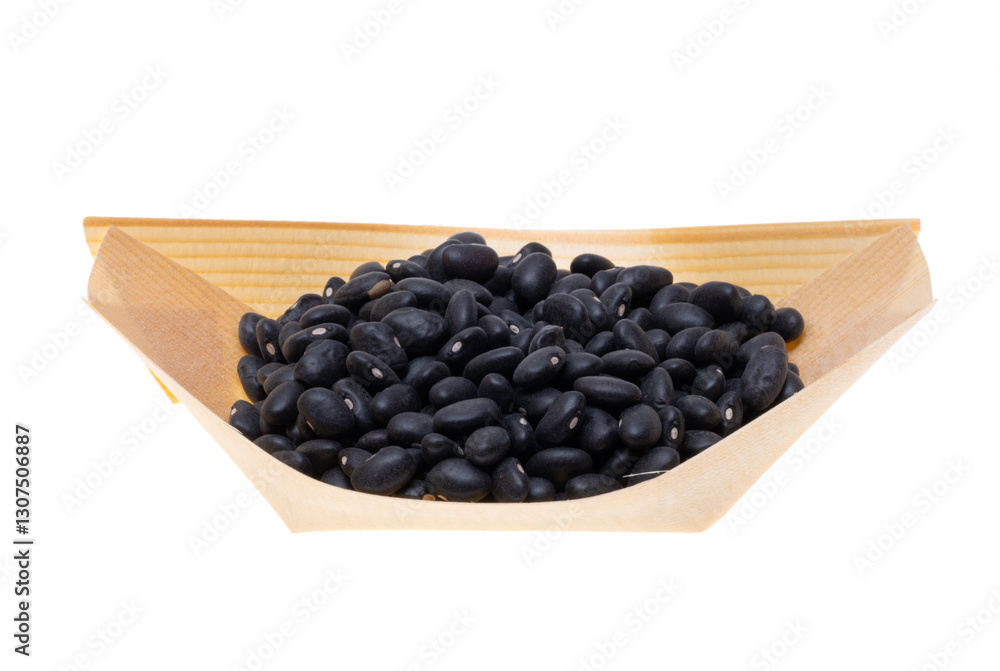 black beans isolated