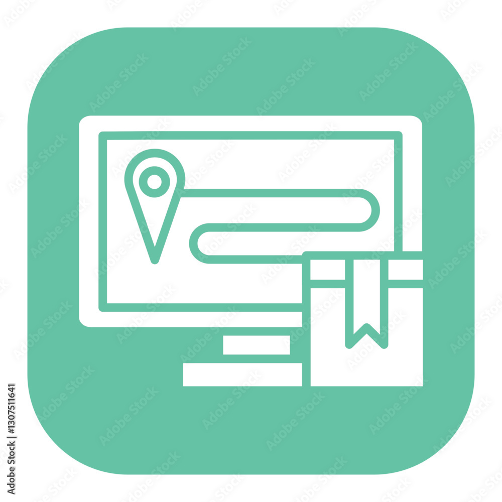 Online Shipment Tracking Icon Online Shipment Tracking Icon