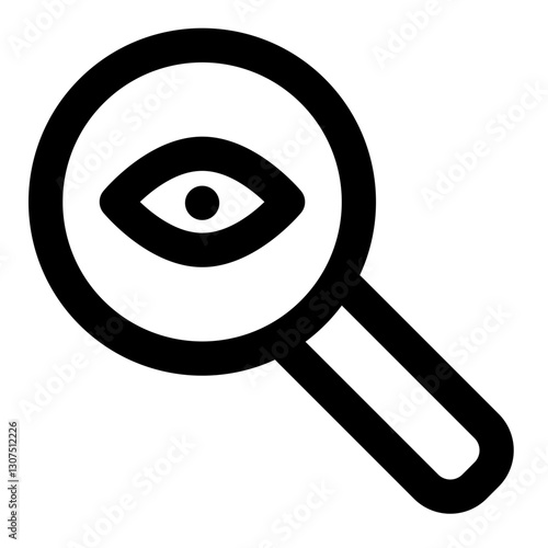 observation icon for illustration
