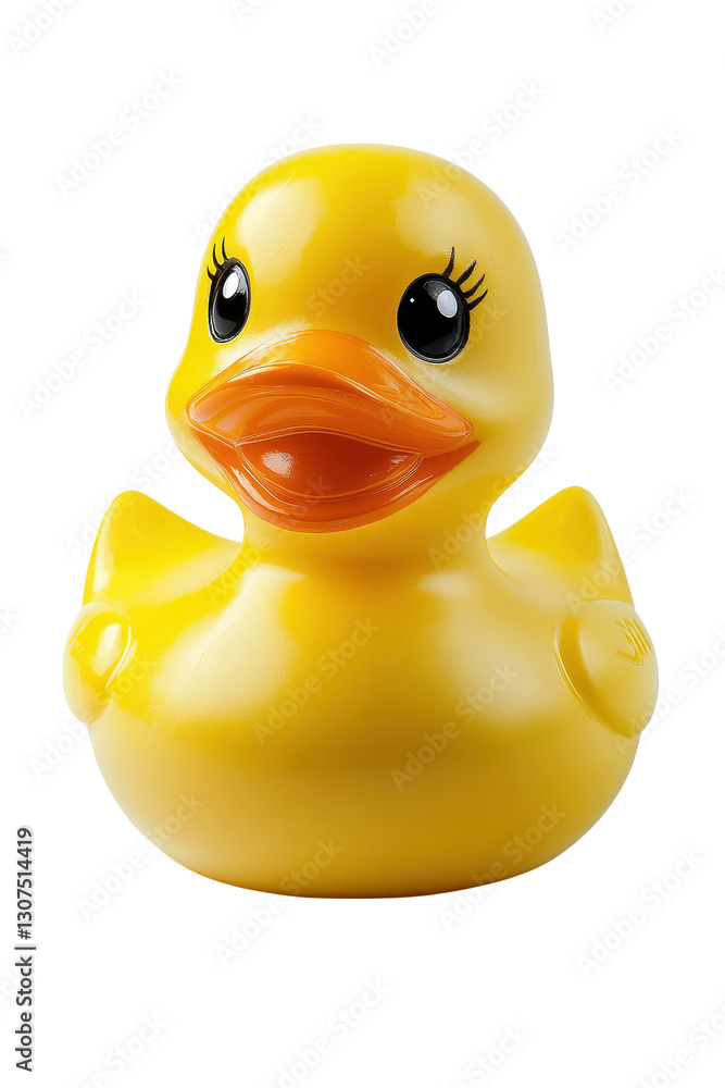 Isolated Plastic Yellow Duck Isolated Plastic Yellow Duck