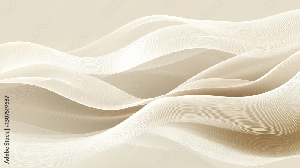 Obraz premium Abstract beige waves create an image with gentle motion
