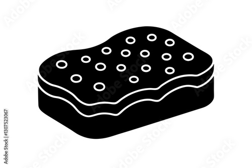 Sponge Icon – Vector Illustration for Cleaning and Household Designs

