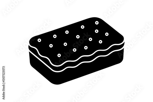 Sponge Icon – Vector Illustration for Cleaning and Household Designs

