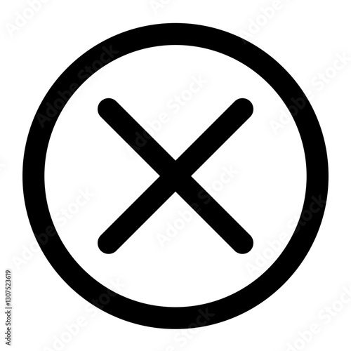 decline  icon for illustration