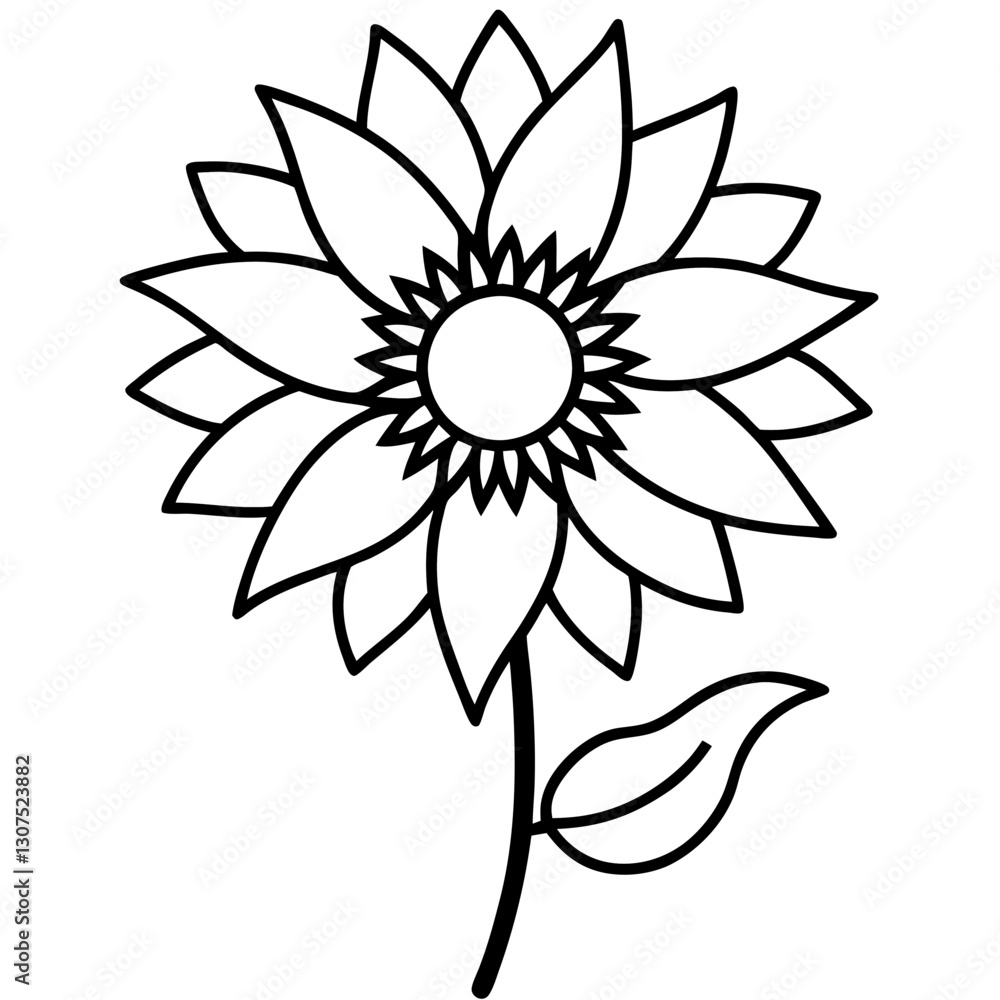 vector illustration of a flower vector illustration of a flower