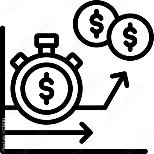 Short Selling line icon
