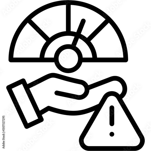 Risk Tolerance line icon