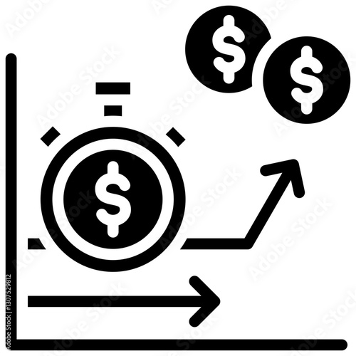 Short Selling glyph icon