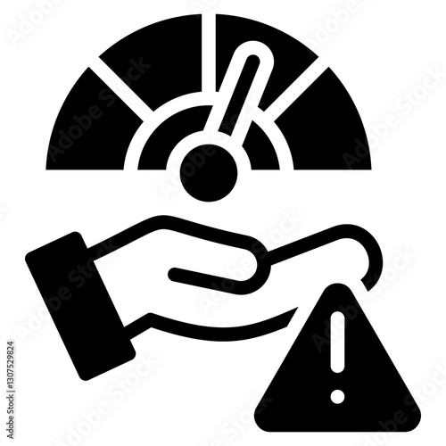 Risk Tolerance glyph icon