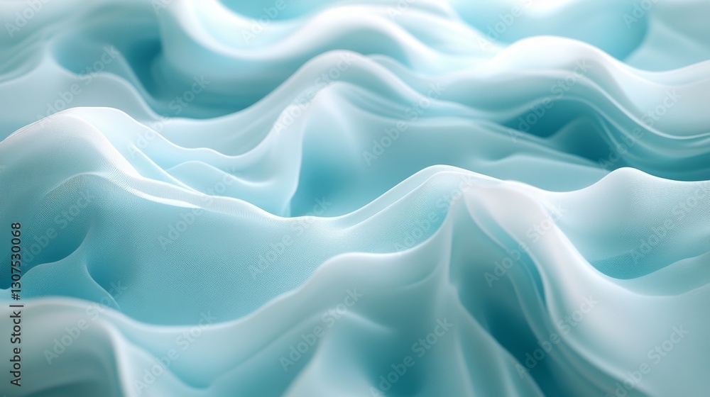 Fototapeta premium Soft flowing ethereal textures forming abstract waterlike compositions across the frame