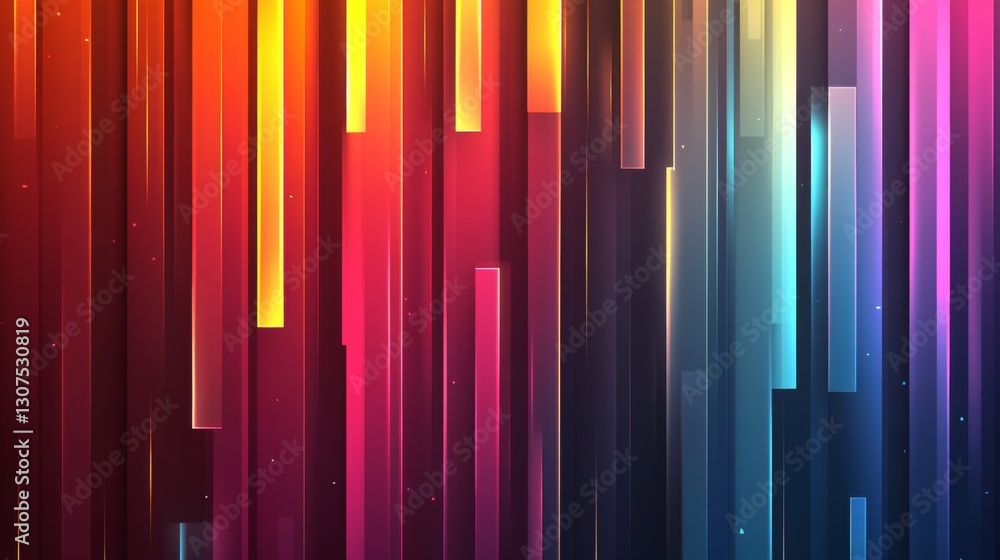 Vibrant vertical stripes with gradient of warm and cool colors Vibrant vertical stripes with gradient of warm and cool colors