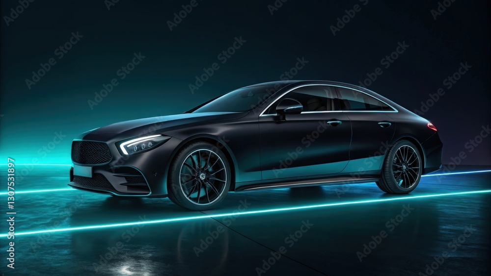 sleek, modern, and luxurious black car with smooth curves. It exudes sophistication and power. The lighting adds a sense of elegance sleek, modern, and luxurious black car with smooth curves. It exudes sophistication and power. The lighting adds a sense of elegance