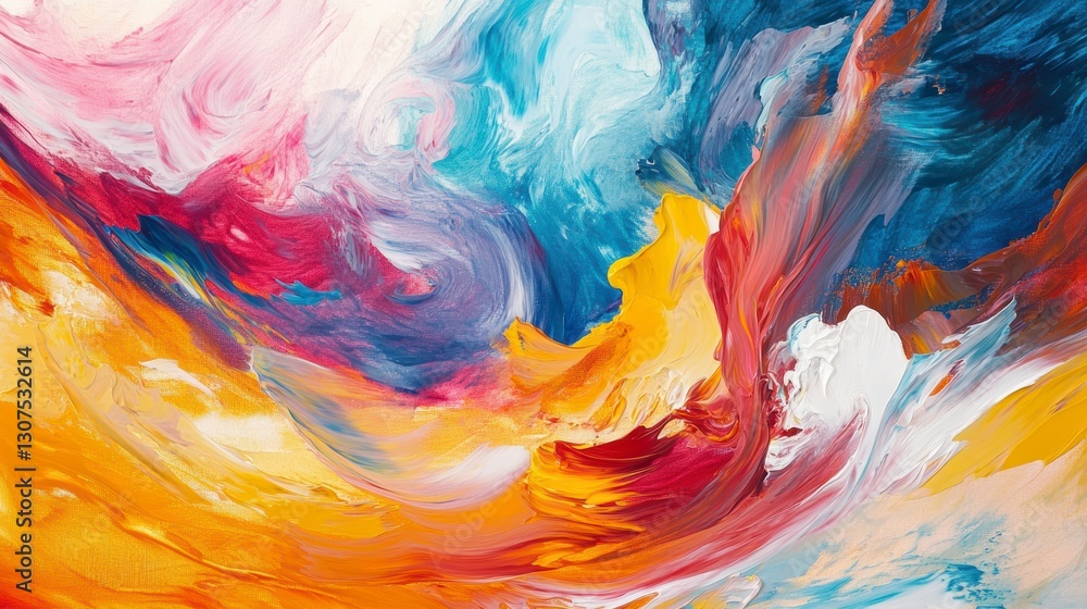 Abstract art of swirling colors, vibrant hues, artistic expression Abstract art of swirling colors, vibrant hues, artistic expression