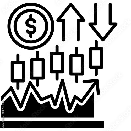 Swing Trading outline icon