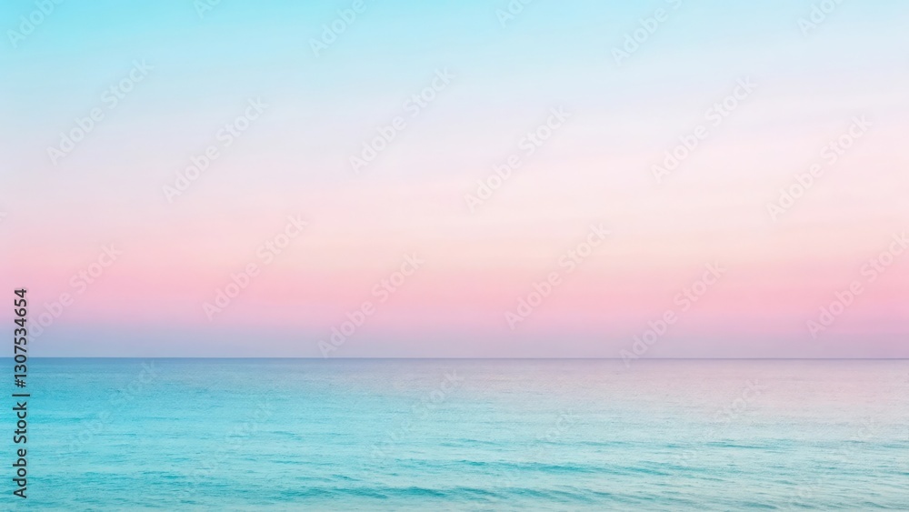 an ocean with pastel gradient colors in sky an ocean with pastel gradient colors in sky