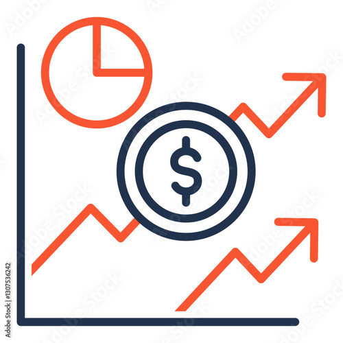 Index Fund outline color icon
