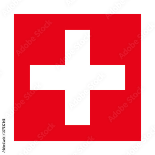 Swiss flag vector image