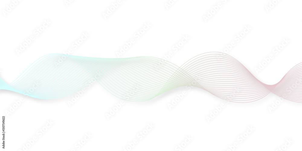 Fototapeta premium abstract wave element for design pink and white. Design template for cover, business. Abstract dynamic color lines, waves. Vector geometric backgrounds.