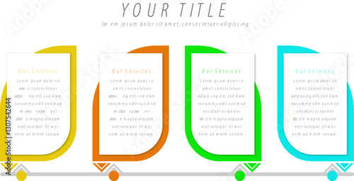 infographic template data info flowchart