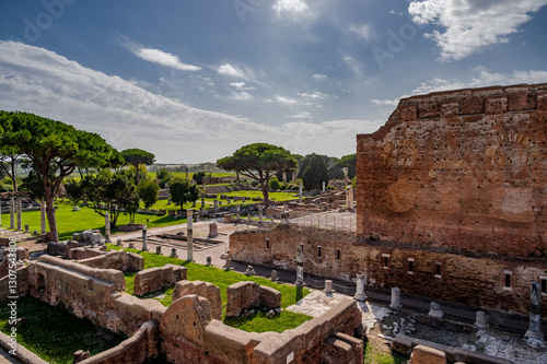 Ostia, Lazio. Archaeological Park of Ostia Antica