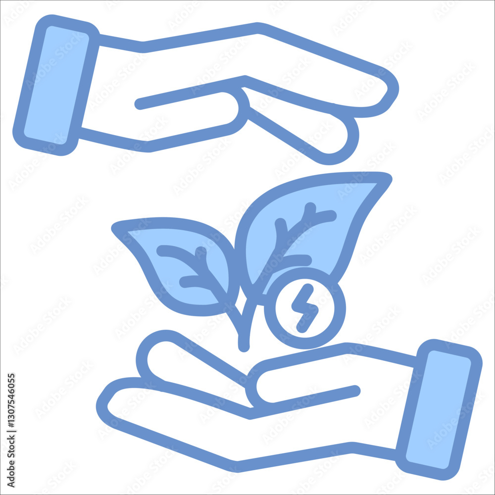 Renewable Energy Simple Icon Vector Illustration Concept Renewable Energy Simple Icon Vector Illustration Concept