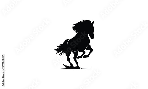 Strong Horse Silhouette Logo