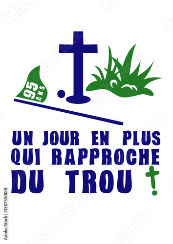95 ans croix golf trou cimetiere anniversaire