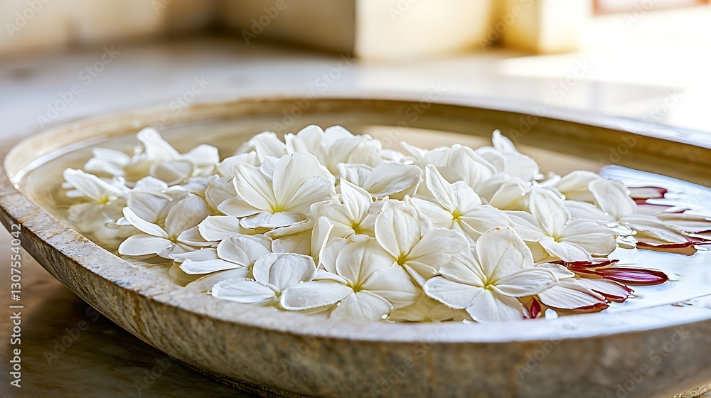Fresh white jasmine blooms captured in soft natural lighting, showcasing their delicate petals and gentle beauty against a light, neutral background. Fresh white jasmine blooms captured in soft natural lighting, showcasing their delicate petals and gentle beauty against a light, neutral background.