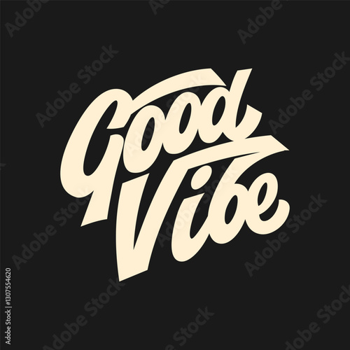 Good Vibes Only Good Vibe Typography Lettering Logo Vector Design Logotype