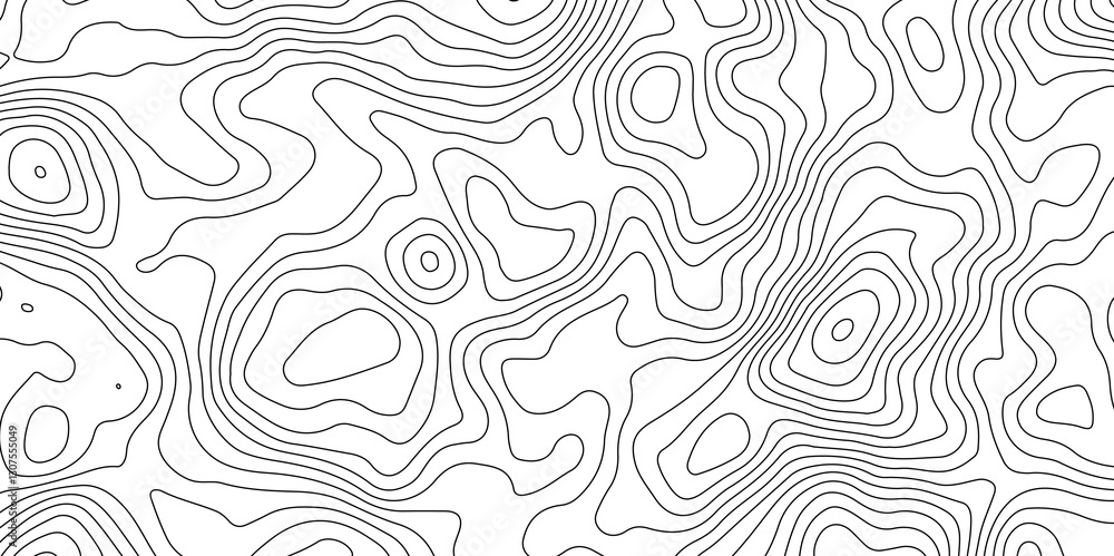 Fototapeta premium Abstract Topographic Contour Map Pattern Minimalist Geometric Background