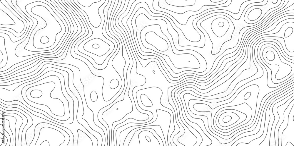Fototapeta premium Abstract Topographic Contour Map Pattern Minimalist Geometric Background