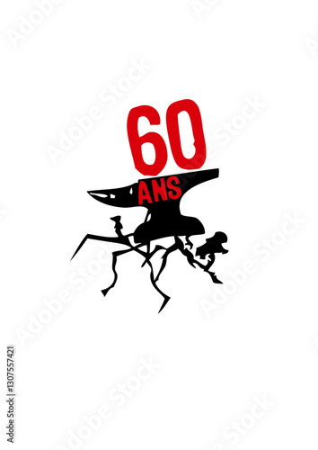 60 ans enclume fissure anniversaire