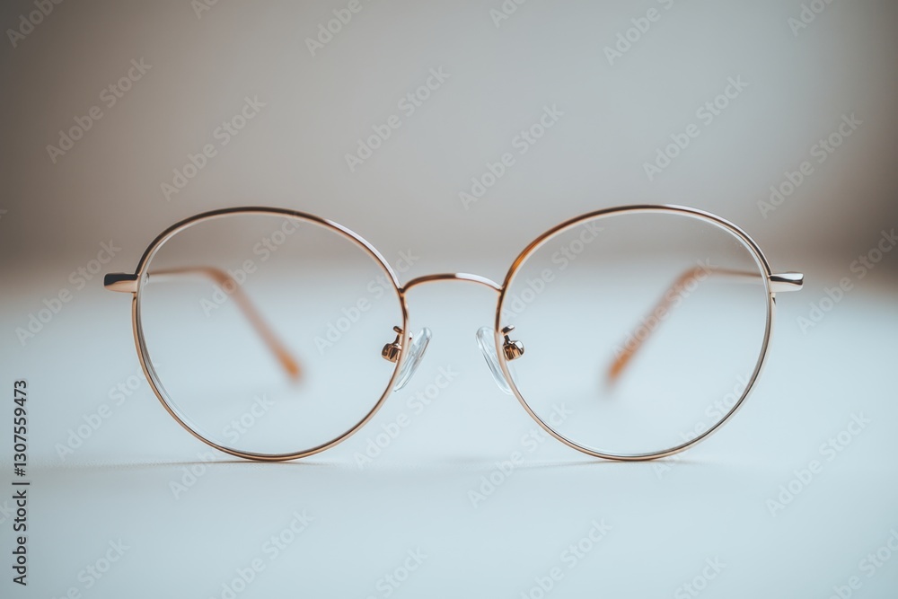 Stylish Round Gold Eyeglasses Stylish Round Gold Eyeglasses