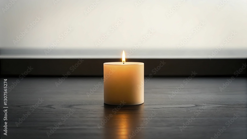 A simple candle on a dark surface, casting a warm glow, symbolizing self-care and the importance of mental wellness. A simple candle on a dark surface, casting a warm glow, symbolizing self-care and the importance of mental wellness.