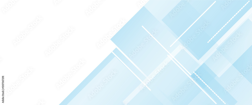 Obraz premium Blue vector gradient abstract background with shapes elements.