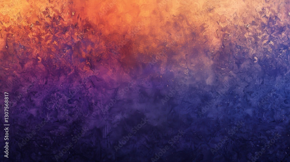 Fototapeta premium Abstract Cosmic Nebula Background with Orange Purple Blue Hues