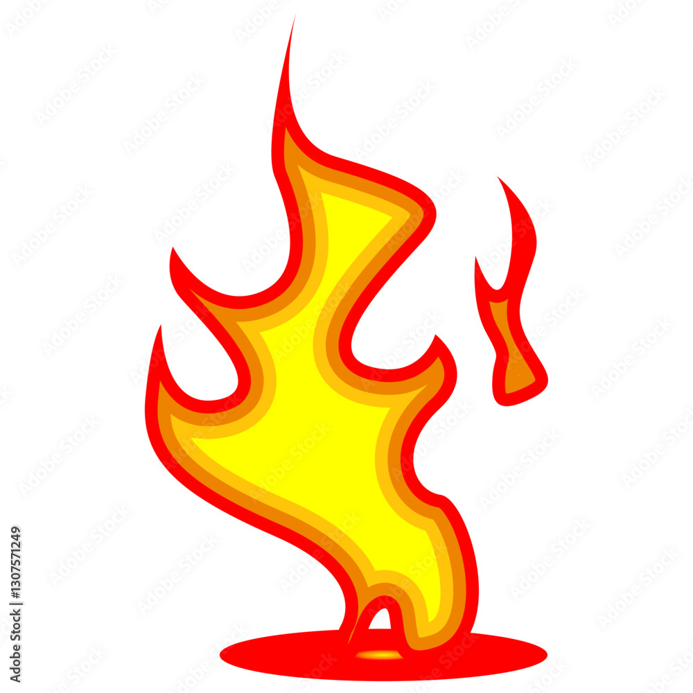 vector illustration of a burning fire vector illustration of a burning fire