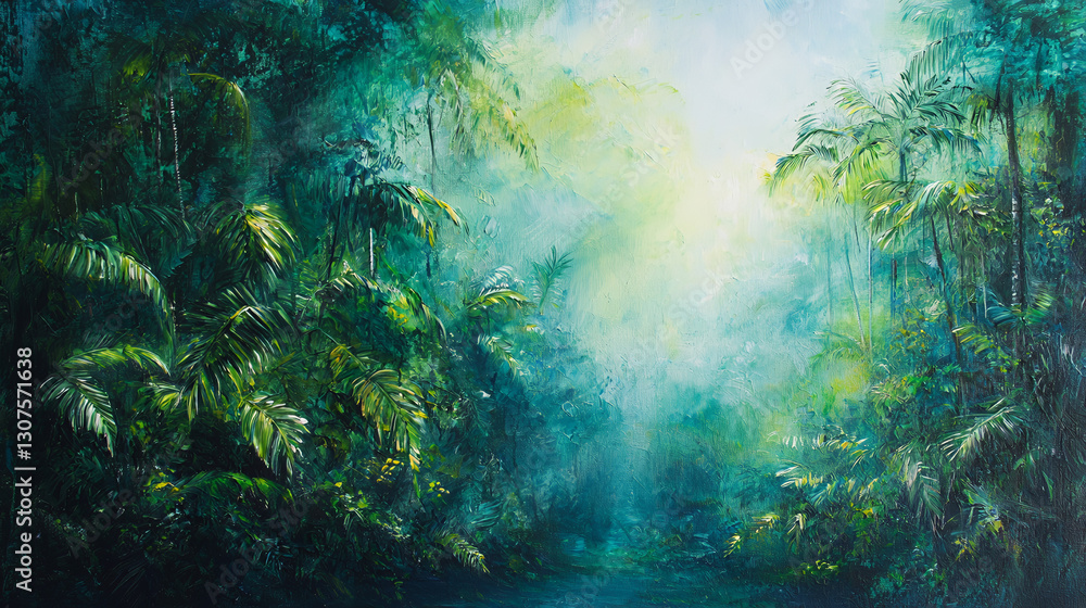 Fototapeta premium sunlight through the forest