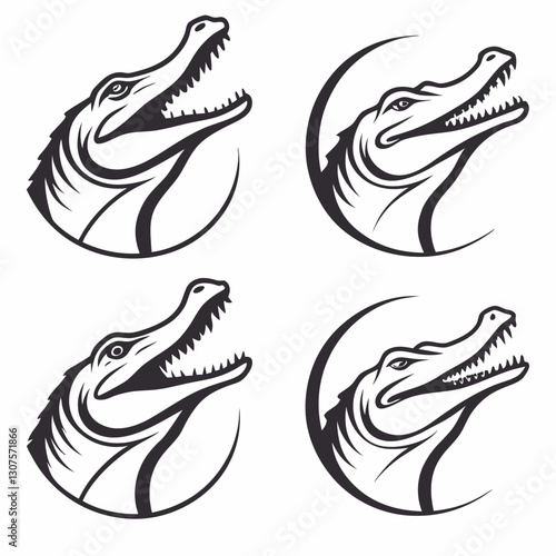 vector set of fish