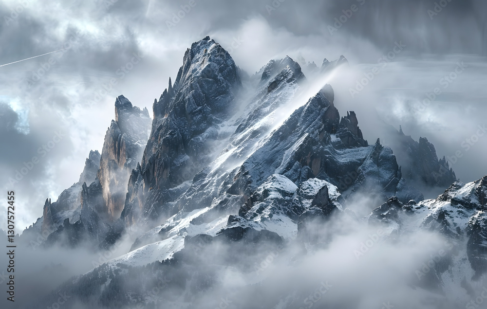 Obraz premium mountain landscape with clouds