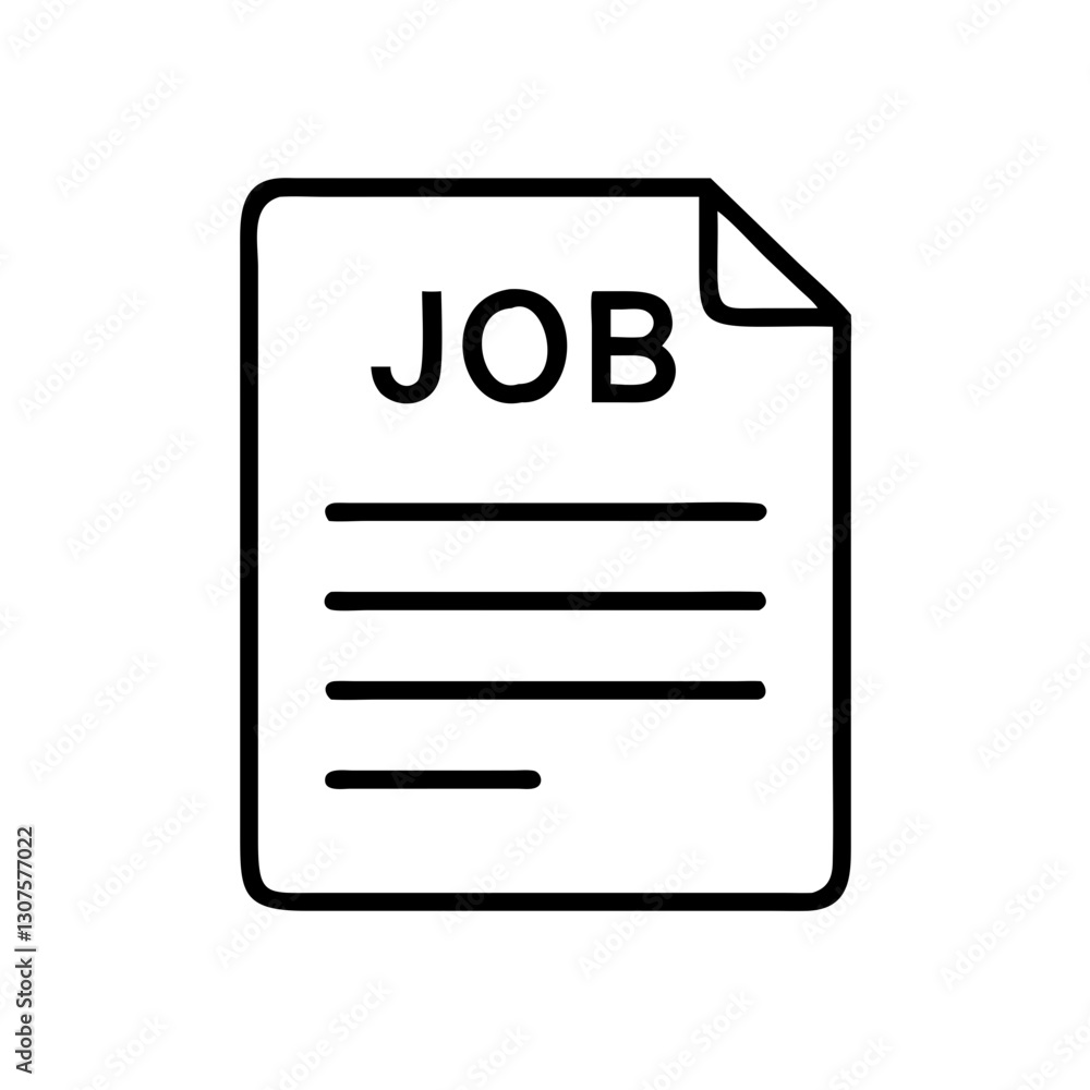 Job application form icon, employment process Job application form icon, employment process