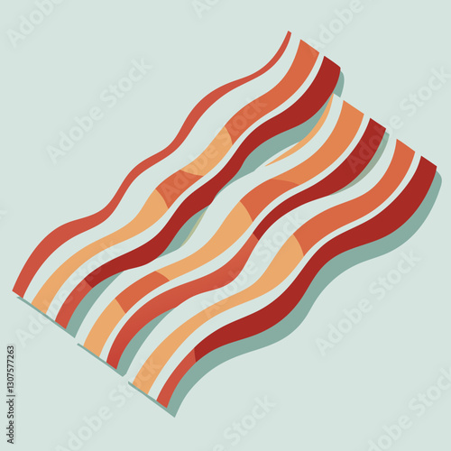 Strips of crispy bacon