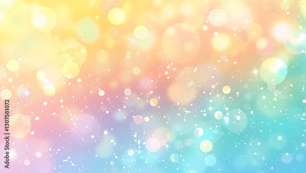 Rainbow Dream: A whimsical explosion of vibrant colors and shimmering bokeh effects, creating a dreamy and enchanting background, evocative of fantasy, celebration, and pure joy. 