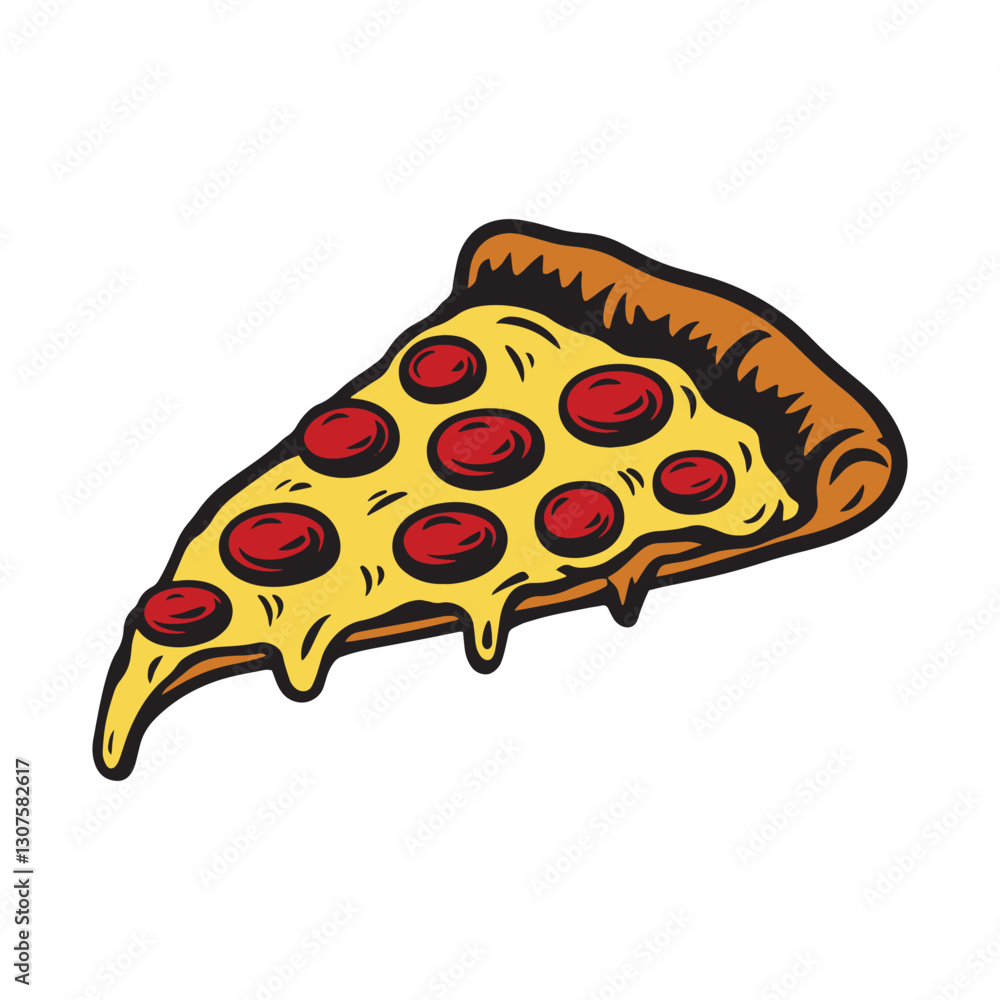 Tasty Pizza Clipart – Melting Cheese and Pepperoni Vector Design
Tasty Pizza Clipart – Melting Cheese and Pepperoni Vector Design
