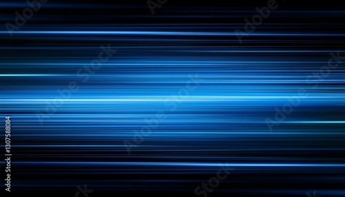 abstract background with blue gradient light streaks on black glowing blurred motion effect glowing horizontal lines