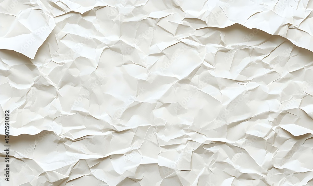Crumpled White Paper Texture Background for Creative Projects Crumpled White Paper Texture Background for Creative Projects