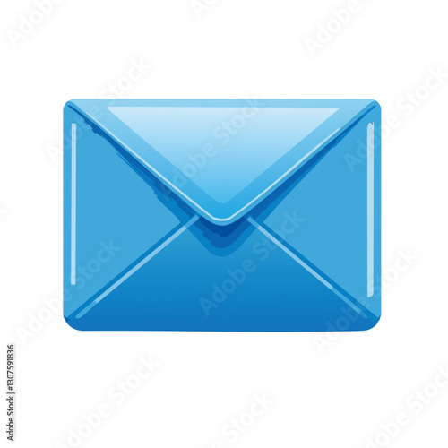 Obraz na płótnie blue mail letter icon vector design w salonie