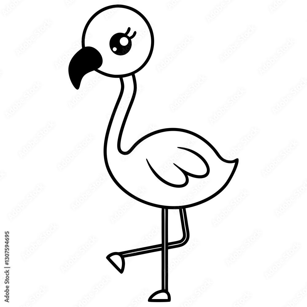 pink flamingo cartoon pink flamingo cartoon